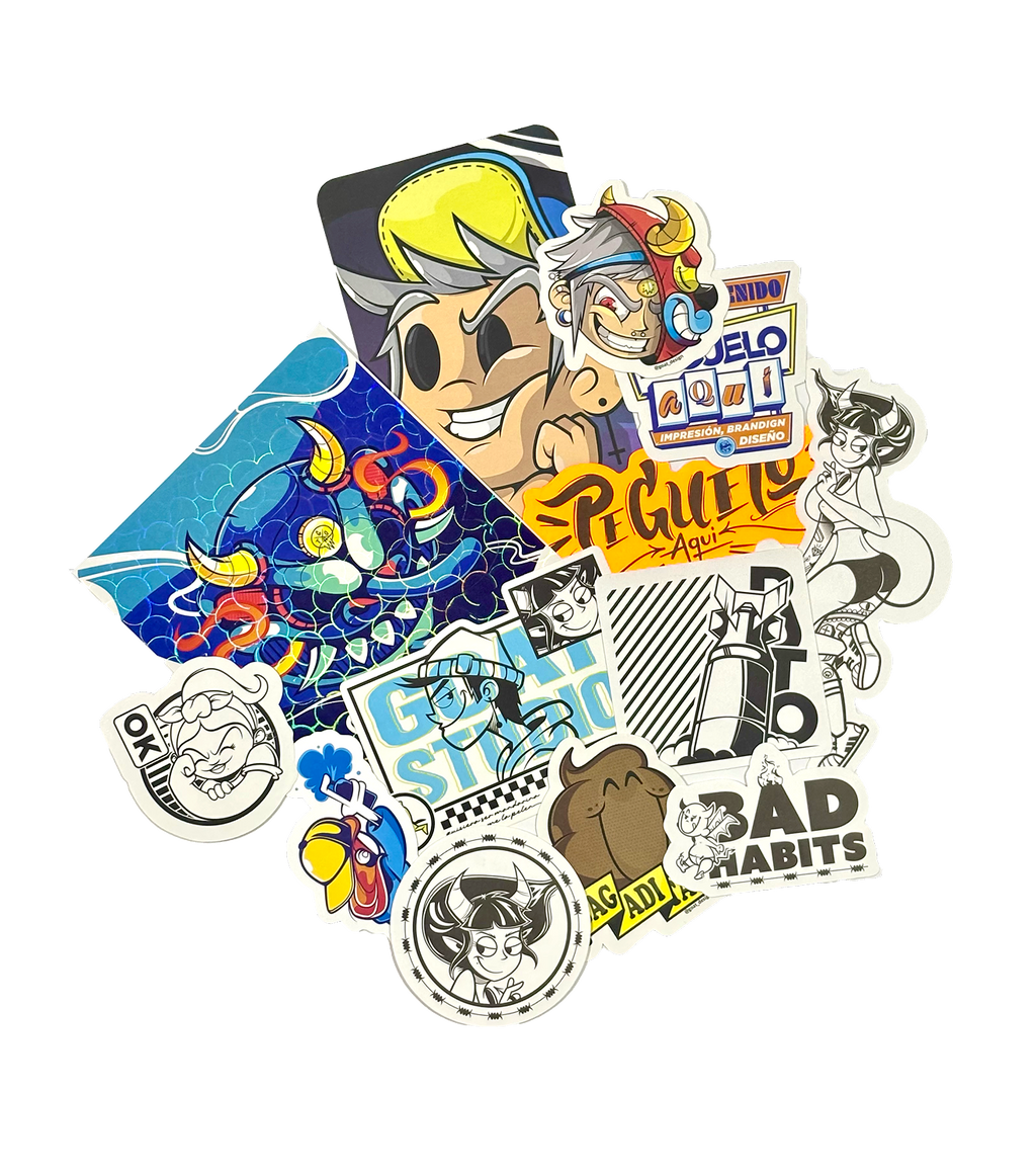 Peguelo Aqui Stickers